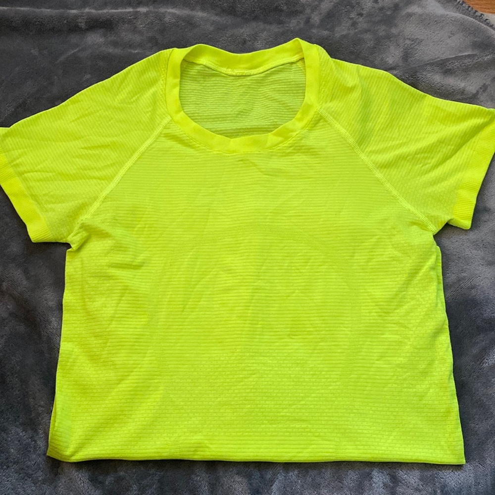 lululemon normal length swiftly tech. neon